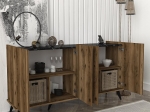 ΜΠΟΥΦΕΣ ARTELIBRE BALOG ΚΑΡΥΔΙ ΜΟΡΙΟΣΑΝΙΔΑ/ΜΕΛΑΜΙΝΗ 180X44X80CM