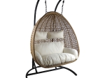 ΚΟΥΝΙΑ ΠΟΛΥΘΡΟΝΑ ARTELIBRE ABRONIUS ΦΥΣΙΚΟ ΜΕΤΑΛΛΟ/RATTAN 130X68X195CM