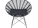 ΚΑΡΕΚΛΑ ΚΗΠΟΥ ARTELIBRE AELIUS ΜΑΥΡΟ ΜΕΤΑΛΛΟ/RATTAN 72X62X78CM