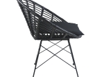 ΚΑΡΕΚΛΑ ΚΗΠΟΥ ARTELIBRE AELIUS ΜΑΥΡΟ ΜΕΤΑΛΛΟ/RATTAN 72X62X78CM