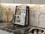 ΡΑΦΙ ARTELIBRE T-RACK ΛΕΥΚΟ/ΜΑΥΡΟ ΜΕΛΑΜΙΝΗ/ΜΕΤΑΛΛΟ 36X23X58CM