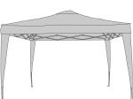 ΚΙΟΣΚΙ ARTELIBRE ΚΥΠΑΡΙΣΣΙ POLYESTER 3X3M