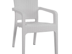 ΚΑΡΕΚΛΑ ΚΗΠΟΥ ARTELIBRE ΛΕΥΚΟ RATTAN 58X55X87CM