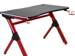 ΓΡΑΦΕΙΟ GAMING ARTELIBRE VADER RGB ΜΑΥΡΟ/ΚΟΚΚΙΝΟ ΞΥΛΟ/ΜΕΤΑΛΛΟ 120X65X75CM