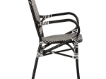 ΚΑΡΕΚΛΑ ΚΗΠΟΥ ARTELIBRE BOALI ΜΑΥΡΟ/ΛΕΥΚΟ ΑΛΟΥΜΙΝΙΟ/RATTAN 41X45X92CM