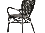 ΚΑΡΕΚΛΑ ΚΗΠΟΥ ARTELIBRE BOALI ΜΑΥΡΟ/ΛΕΥΚΟ ΑΛΟΥΜΙΝΙΟ/RATTAN 41X45X92CM