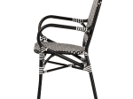 ΚΑΡΕΚΛΑ ΚΗΠΟΥ ARTELIBRE BOALI ΜΑΥΡΟ/ΛΕΥΚΟ ΑΛΟΥΜΙΝΙΟ/RATTAN 41X45X92CM