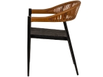 ΠΟΛΥΘΡΟΝΑ ΚΗΠΟΥ ARTELIBRE LIVINGSTONE ΜΑΥΡΟ/ΚΑΦΕ ΑΛΟΥΜΙΝΙΟ/RATTAN 56X55X76CM