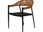 ΠΟΛΥΘΡΟΝΑ ΚΗΠΟΥ ARTELIBRE LIVINGSTONE ΜΑΥΡΟ/ΚΑΦΕ ΑΛΟΥΜΙΝΙΟ/RATTAN 56X55X76CM