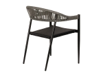 ΠΟΛΥΘΡΟΝΑ ΚΗΠΟΥ ARTELIBRE LIVINGSTONE ΜΑΥΡΟ/ΓΚΡΙ ΑΛΟΥΜΙΝΙΟ/RATTAN 56X55X76CM