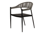 ΠΟΛΥΘΡΟΝΑ ΚΗΠΟΥ ARTELIBRE LIVINGSTONE ΜΑΥΡΟ/ΓΚΡΙ ΑΛΟΥΜΙΝΙΟ/RATTAN 56X55X76CM