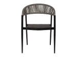 ΠΟΛΥΘΡΟΝΑ ΚΗΠΟΥ ARTELIBRE LIVINGSTONE ΜΑΥΡΟ/ΓΚΡΙ ΑΛΟΥΜΙΝΙΟ/RATTAN 56X55X76CM