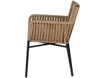 ΠΟΛΥΘΡΟΝΑ ΚΗΠΟΥ ARTELIBRE BLUENILE ΜΠΕΖ/ΜΑΥΡΟ ΑΛΟΥΜΙΝΙΟ/RATTAN 56X60X83CM