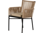 ΠΟΛΥΘΡΟΝΑ ΚΗΠΟΥ ARTELIBRE BLUENILE ΜΠΕΖ/ΜΑΥΡΟ ΑΛΟΥΜΙΝΙΟ/RATTAN 56X60X83CM