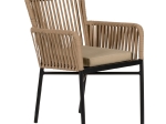 ΠΟΛΥΘΡΟΝΑ ΚΗΠΟΥ ARTELIBRE BLUENILE ΜΠΕΖ/ΜΑΥΡΟ ΑΛΟΥΜΙΝΙΟ/RATTAN 56X60X83CM