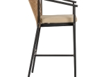 ΣΚΑΜΠΟ ARTELIBRE MANDRAKA ΜΑΥΡΟ/ΦΥΣΙΚΟ ΑΛΟΥΜΙΝΙΟ/RATTAN 56X63X108CM