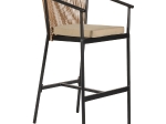 ΣΚΑΜΠΟ ARTELIBRE MANDRAKA ΜΑΥΡΟ/ΦΥΣΙΚΟ ΑΛΟΥΜΙΝΙΟ/RATTAN 56X63X108CM