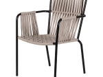 ΠΟΛΥΘΡΟΝΑ ΚΗΠΟΥ ARTELIBRE DAYA ΓΚΡΙ/ΜΑΥΡΟ ΑΛΟΥΜΙΝΙΟ/RATTAN 57X67X84CM