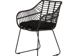 ΠΟΛΥΘΡΟΝΑ ΚΗΠΟΥ ARTELIBRE KALAMBO ΜΑΥΡΟ ΑΛΟΥΜΙΝΙΟ/RATTAN 56X57X81CM