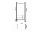 ΝΤΟΥΛΑΠΑ ΔΙΦΥΛΛΗ ARTELIBRE AMARI ΛΕΥΚΟ ΜΟΡΙΟΣΑΝΙΔΑ 82X48X180CM