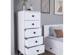 ΣΥΡΤΑΡΙΕΡΑ ARTELIBRE AMARI ΛΕΥΚΟ ΜΟΡΙΟΣΑΝΙΔΑ 43X43X114CM
