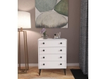 ΣΥΡΤΑΡΙΕΡΑ ARTELIBRE AMARI ΛΕΥΚΟ ΜΟΡΙΟΣΑΝΙΔΑ 72X43X96CM
