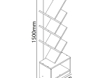 ΒΙΒΛΙΟΘΗΚΗ ARTELIBRE BADRU ΛΕΥΚΟ ΜΟΡΙΟΣΑΝΙΔΑ 40X19.5X150CM