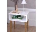 ΚΟΜΟΔΙΝΟ ARTELIBRE GANIRU ΛΕΥΚΟ ΜΟΡΙΟΣΑΝΙΔΑ/ΞΥΛΟ 45X30X60CM
