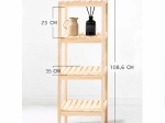 ΡΑΦΙΕΡΑ ΕΠΙΔΑΠΕΔΙΑ CHENGLEI ΦΥΣΙΚΟ ΞΥΛΟ 35X35X108.6CM