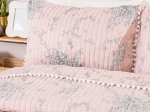 Borea Κουβερλί Εμπριμέ Σετ Bijou Ροζέ Υπέρδιπλο 220 x 240 cm + (2) 50 x 70 cm Ροζέ