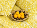 Borea Κουβερλί Εμπριμέ Σετ Maya Μουσταρδί Μονό 160 x 220 cm + 50 x 70 cm Μουσταρδί