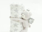 Borea Κουβέρτα Αγκαλιάς Σετ Κουκλάκι Angel Bear Ροζ 75 x 100 cm Ροζ