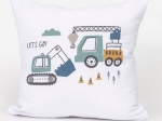 Borea Μαξιλάρι Διακοσμητικό Printed Γερανός 45 x 45 cm Λευκό