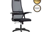 ΚΑΡΕΚΛΑ ΓΡΑΦΕΙΟΥ SHERIFF MEGAPAP ΜΕ ΥΦΑΣΜΑ MESH ΧΡΩΜΑ ΜΑΥΡΟ 66,5X70X123/133ΕΚ. 
