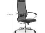 ΚΑΡΕΚΛΑ ΓΡΑΦΕΙΟΥ SIT-1031672 MEGAPAP ΕΡΓΟΝΟΜΙΚΗ ΜΕ ΔΙΠΛΟ ΥΦΑΣΜΑ MESH ΚΑΙ ΤΕΧΝΟΔΕΡΜΑ ΧΡΩΜΑ ΜΑΥΡΟ 66X70X118/131ΕΚ.