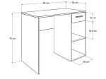 ΓΡΑΦΕΙΟ ΕΡΓΑΣΙΑΣ CONCEPT PC MEGAPAP ΑΠΟ ΜΕΛΑΜΙΝΗ ΣΕ ΧΡΩΜΑ ΛΕΥΚΟ 90X52X75ΕΚ.