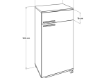 ΝΤΟΥΛΑΠΙ DIAMOND MEGAPAP ΤΡΟΧΗΛΑΤΟ ΣΕ ΧΡΩΜΑ ΛΕΥΚΟ 50X40X100ΕΚ.