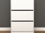 ΠΑΠΟΥΤΣΟΘΗΚΗ ΜΕΛΑΜΙΝΗΣ FLAT DUO MEGAPAP 18 ΖΕΥΓΩΝ ΣΕ ΧΡΩΜΑ ΛΕΥΚΟ 73X26X119ΕΚ.