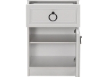 ΚΟΜΟΔΙΝΟ ΜΕΛΑΜΙΝΗΣ HAMPTON MEGAPAP ΧΡΩΜΑ ΛΕΥΚΟ 40X38X63ΕΚ.