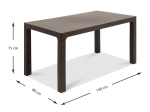 ΤΡΑΠΕΖΙ ΚΗΠΟΥ ADLER MEGAPAP ΑΠΟ PP ΧΡΩΜΑ ΚΑΦΕ 140X80X75ΕΚ.