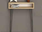 ΚΟΝΣΟΛΑ BOX MEGAPAP ΜΕΤΑΛΛΙΚΗ - ΜΕΛΑΜΙΝΗΣ ΧΡΩΜΑ OAK 60X22X88ΕΚ.