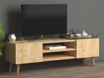 ΕΠΙΠΛΟ ΤΗΛΕΟΡΑΣΗΣ ETNA MEGAPAP ΑΠΟ ΜΕΛΑΜΙΝΗ ΧΡΩΜΑ OAK 120X30X40ΕΚ.