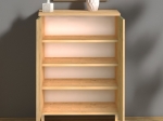 ΠΑΠΟΥΤΣΟΘΗΚΗ ΜΕΛΑΜΙΝΗΣ SOLE MEGAPAP 12 ΖΕΥΓΩΝ ΧΡΩΜΑ PINE OAK 58X38X82ΕΚ.