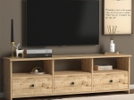 ΕΠΙΠΛΟ ΤΗΛΕΟΡΑΣΗΣ SOLE MEGAPAP ΑΠΟ ΜΕΛΑΜΙΝΗ ΧΡΩΜΑ OAK 150X32X47ΕΚ.