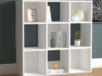 ΒΙΒΛΙΟΘΗΚΗ CUBE MEGAPAP ΑΠΟ ΜΕΛΑΜΙΝΗ ΧΡΩΜΑ ΛΕΥΚΟ 90X30X90ΕΚ.