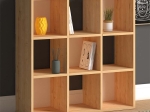 ΒΙΒΛΙΟΘΗΚΗ CUBE MEGAPAP ΑΠΟ ΜΕΛΑΜΙΝΗ ΧΡΩΜΑ OAK 90X30X90ΕΚ.