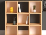 ΒΙΒΛΙΟΘΗΚΗ CUBE MEGAPAP ΑΠΟ ΜΕΛΑΜΙΝΗ ΧΡΩΜΑ OAK 90X30X90ΕΚ.