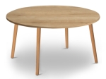 ΤΡΑΠΕΖΑΚΙ ΣΑΛΟΝΙΟΥ CIRCLE MEGAPAP ΑΠΟ ΜΕΛΑΜΙΝΗ ΧΡΩΜΑ OAK 90X90X40ΕΚ.