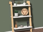 ΒΙΒΛΙΟΘΗΚΗ COMO MEGAPAP ΑΠΟ ΜΕΛΑΜΙΝΗ ΧΡΩΜΑ ΛΕΥΚΟ - OAK 63X22X102ΕΚ.