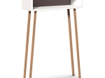 ΚΟΝΣΟΛΑ MOCA MEGAPAP ΑΠΟ ΜΕΛΑΜΙΝΗ ΧΡΩΜΑ ΛΕΥΚΟ 60X22X87ΕΚ.